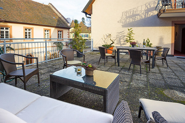 Gemütliche Dachterrasse